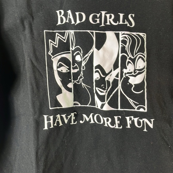 Next Level Disney Villains Bad Girls Have More Fun Black Tee shirt Men’s L - Picture 3 of 8